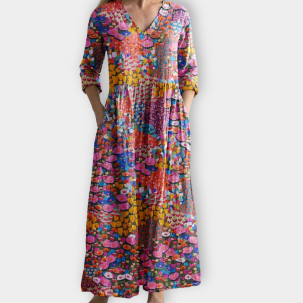 Prisanda - Boho Maxi Dress Made of Soft Premium Fabric