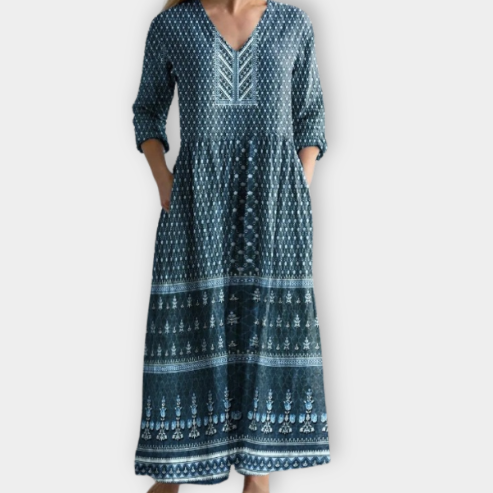 Oswina - Boho Maxi Dress Made of Soft Premium Fabric