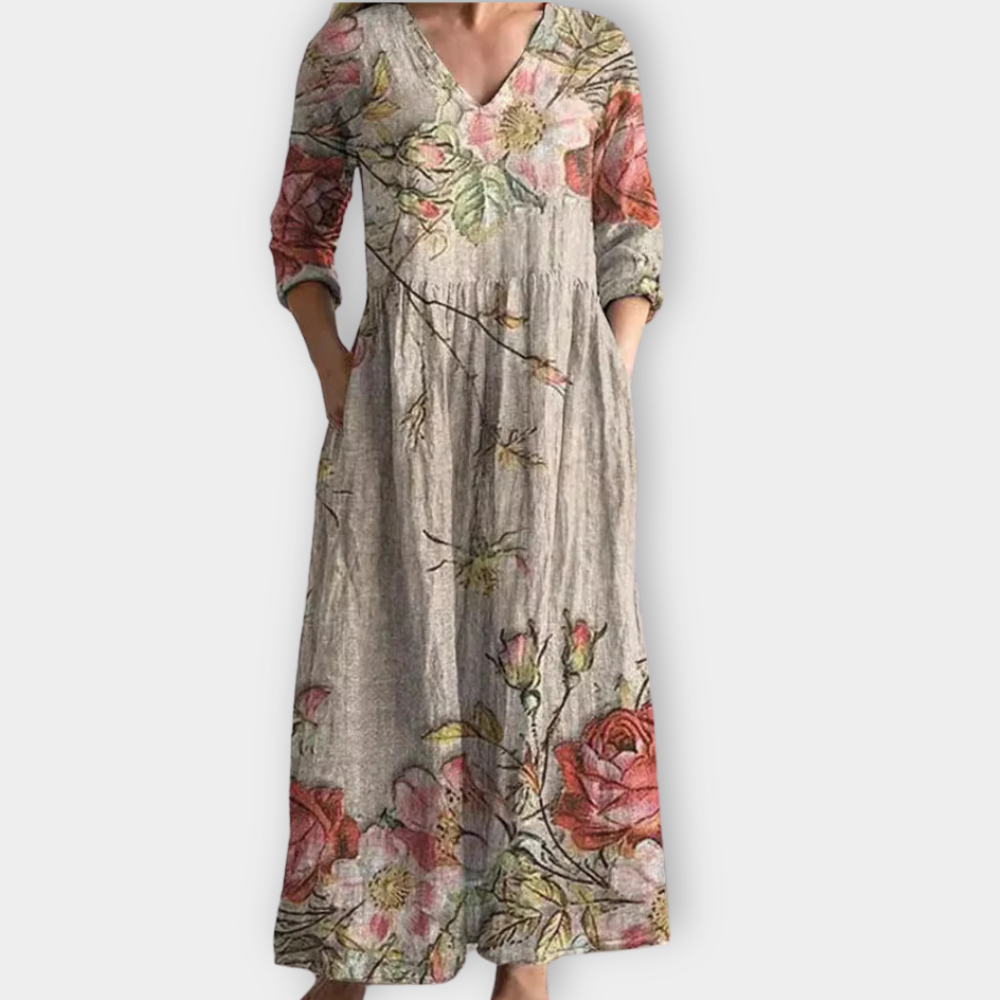 Theodelinde - Boho Maxi Dress Made of Soft Premium Fabric