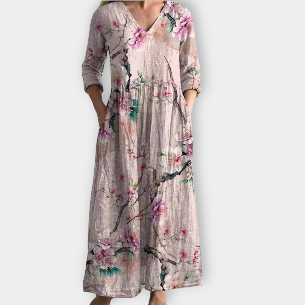 Radegunda - Boho Maxi Dress Made from Soft Premium Fabric