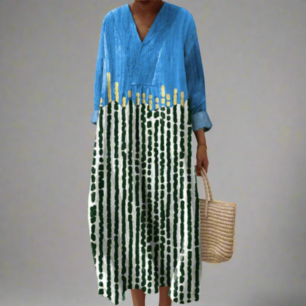 Tonia - Elegant Geometric Dress