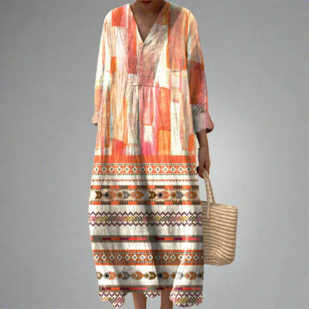 Patricia - Elegant Geometric Dress