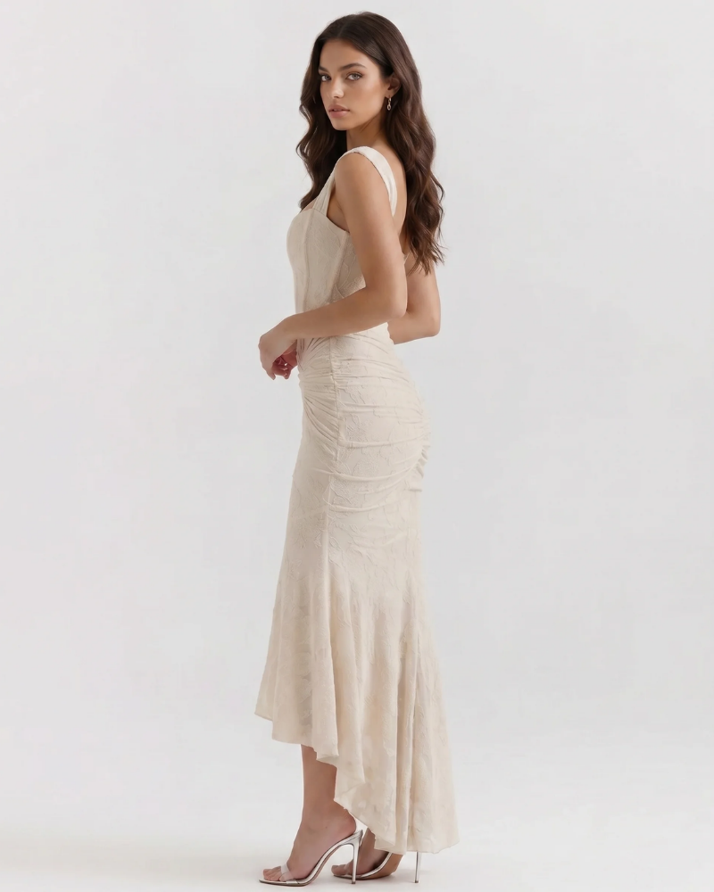 Charlotte Corset Midi Dress - White - view 2