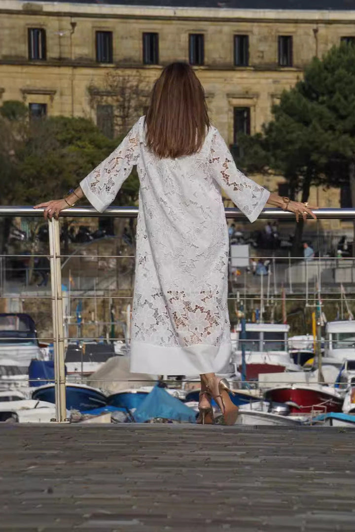 Grace - Modern Flowing Refined Lace Dress