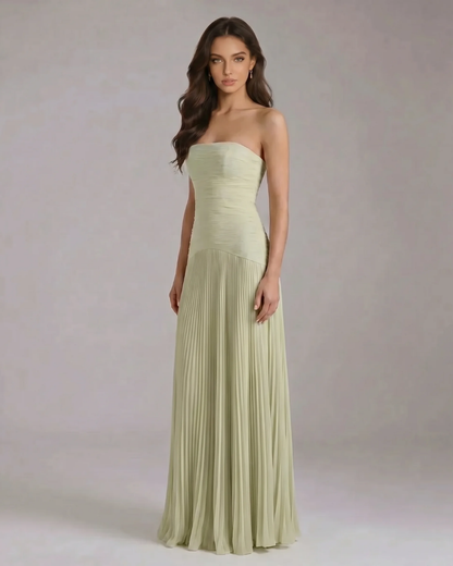 Isabel Forest Maxi Dress - Green