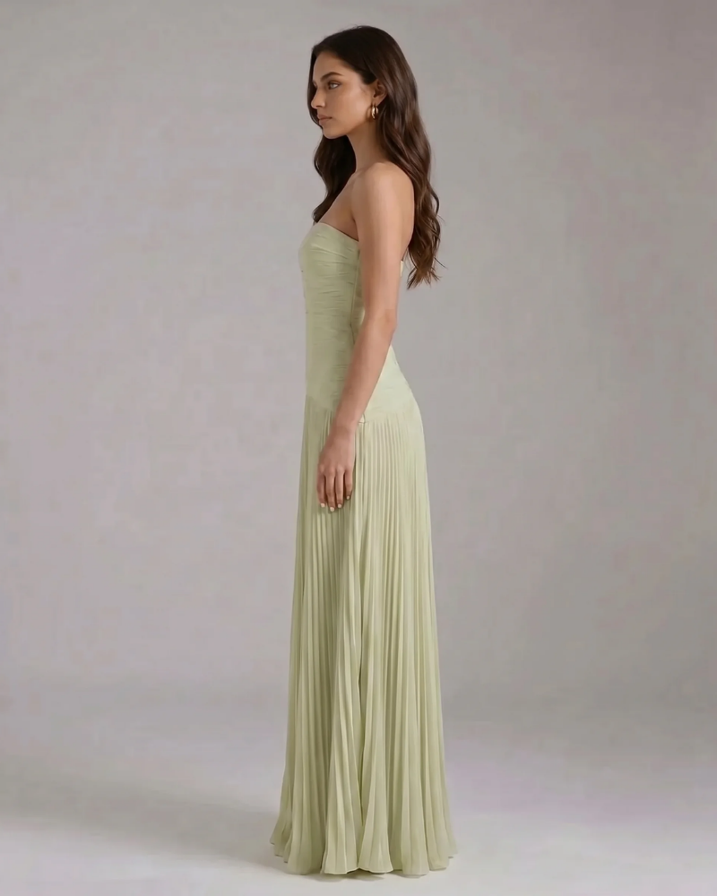 Isabel Forest Maxi Dress - Green
