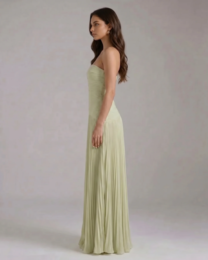 Isabel Forest Maxi Dress - Green