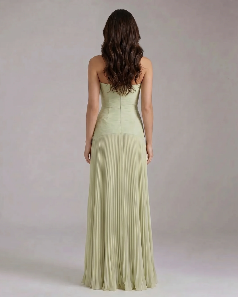 Isabel Forest Maxi Dress - Green