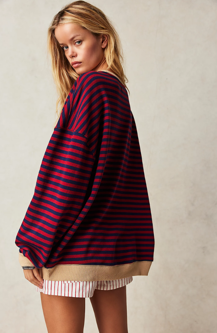 Sophie™ – Striped Knit Oversized Sweater