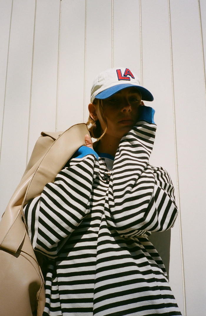 ELVA– STRIPED OVERSIZED SWEATER
