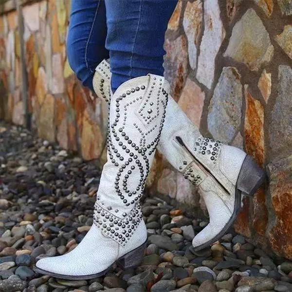 Olivia™ - Western Knee-High Boots
