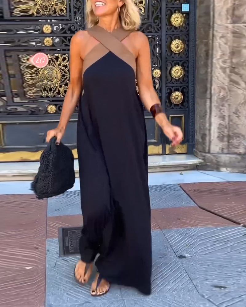 Olive - Cross Neck Dress