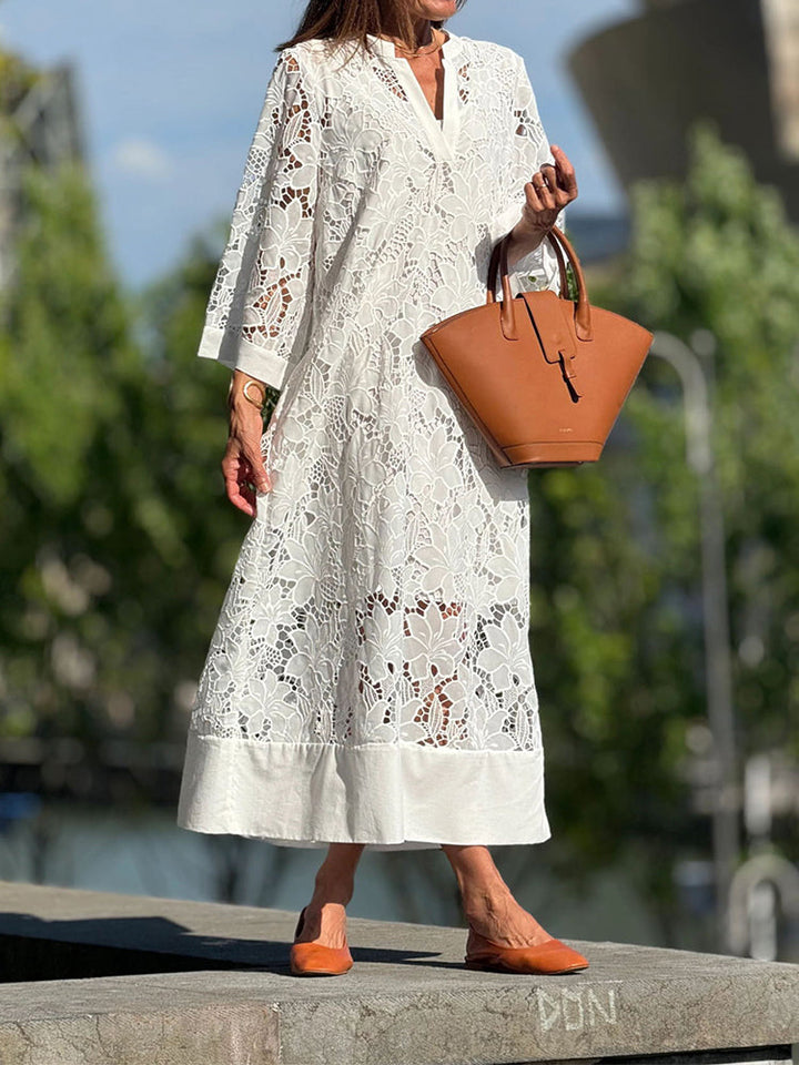 Grace - Modern Flowing Refined Lace Dress