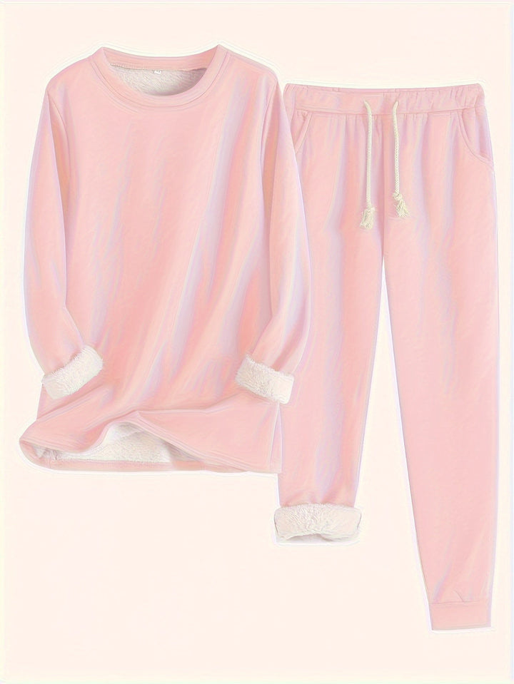 RILEY – COZY FLEECE-LINED LOUNGE SET
