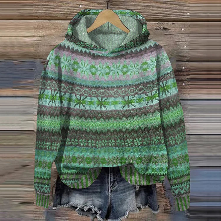Karine - Ethnic Retro Hoodie