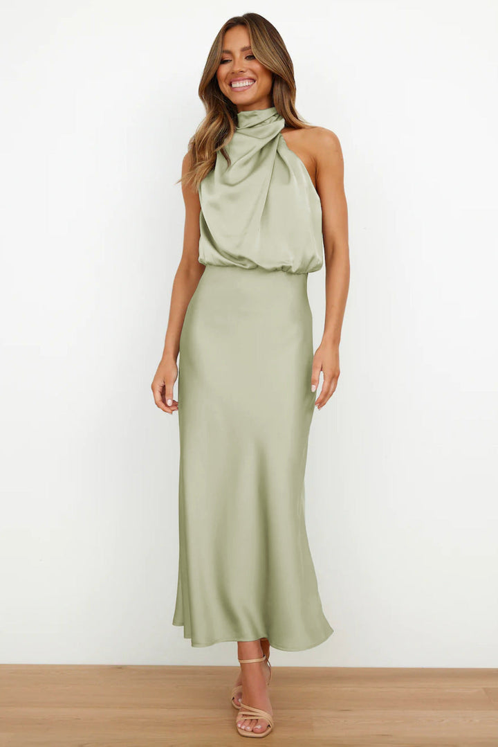 NAYLIRA – MIDI DRESS WITH OFF-THE-SHOULDER DESIGN