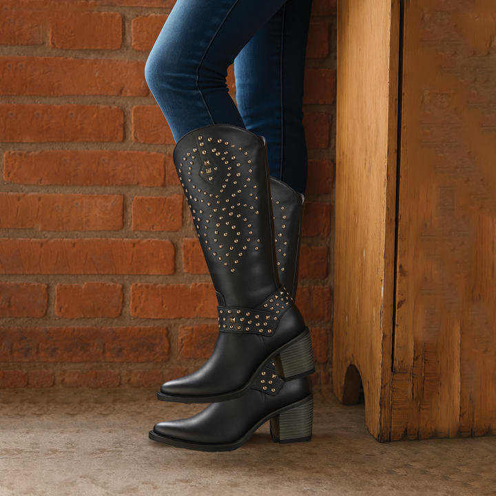 Olivia™ - Western Knee-High Boots