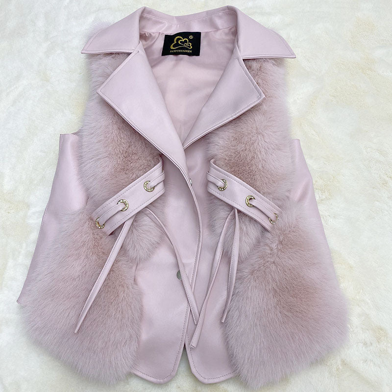 Sophia™ - Women's Imitation Fox Fur Vest