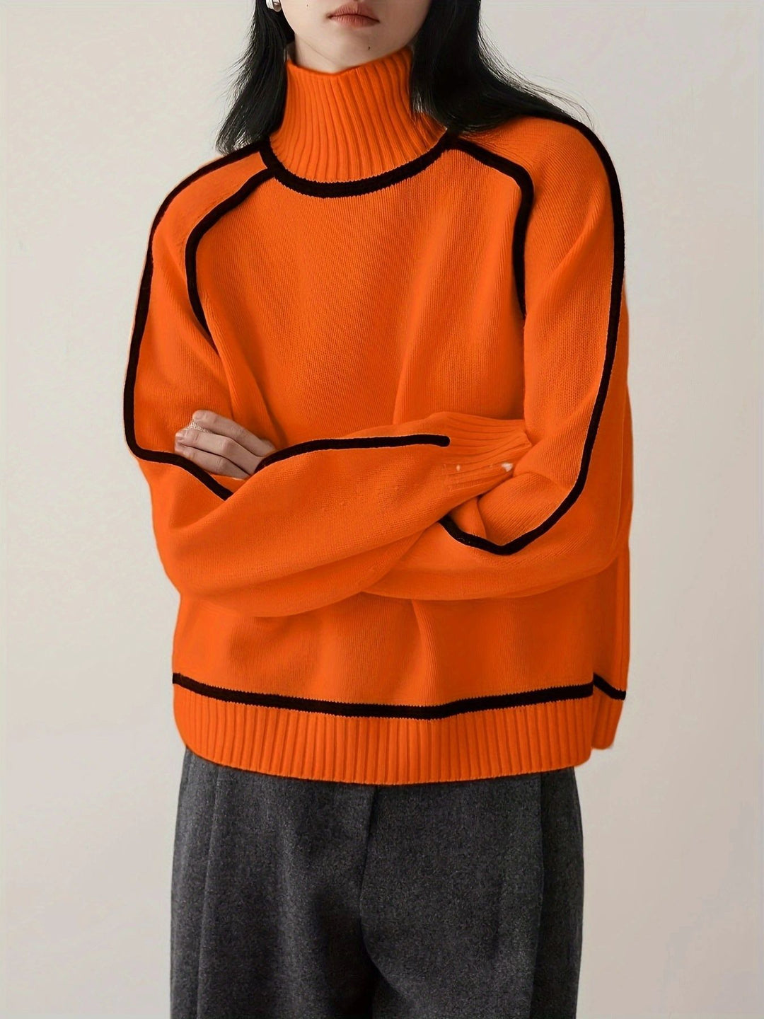 KAELIRYN – SOFT CASHMERE-LIKE TURTLENECK SWEATER