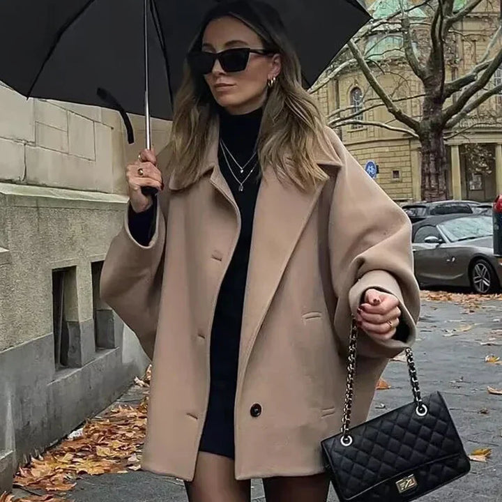 Elowen 0 Oversized Long Faux Wool Coat