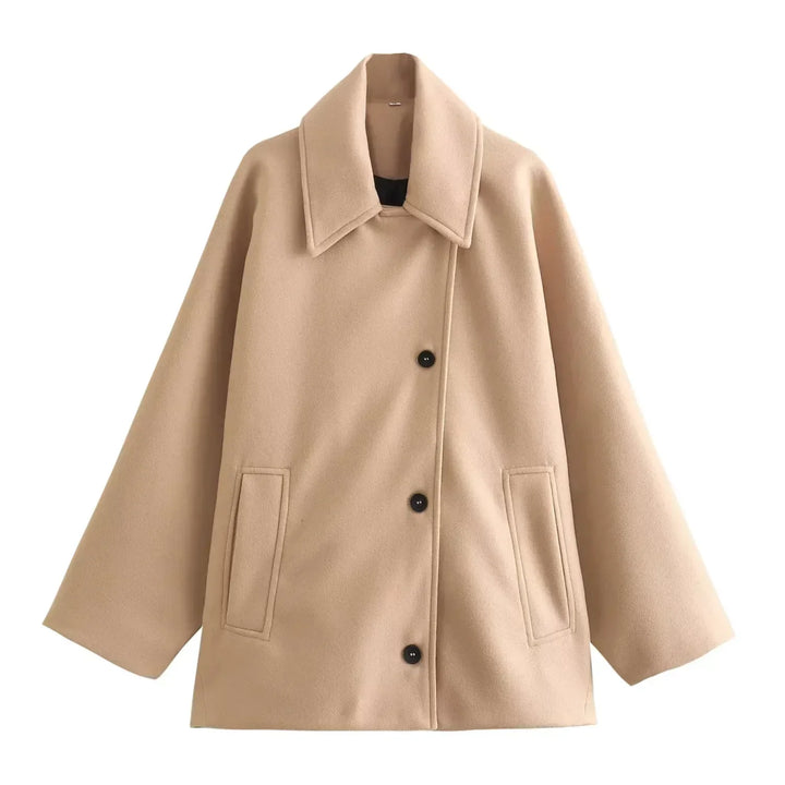 Elowen 0 Oversized Long Faux Wool Coat