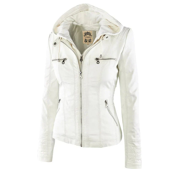 CELYRA – WATERPROOF FAUX LEATHER JACKET