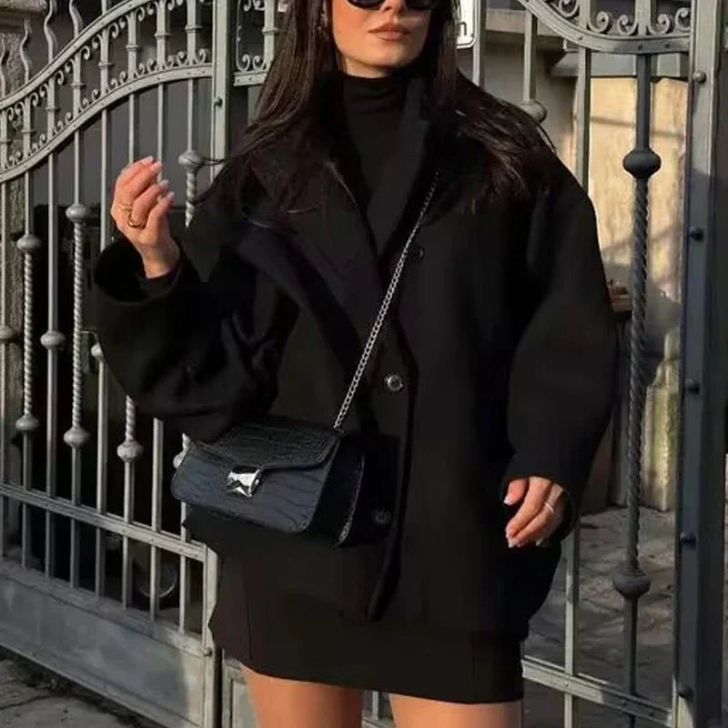 Elowen 0 Oversized Long Faux Wool Coat