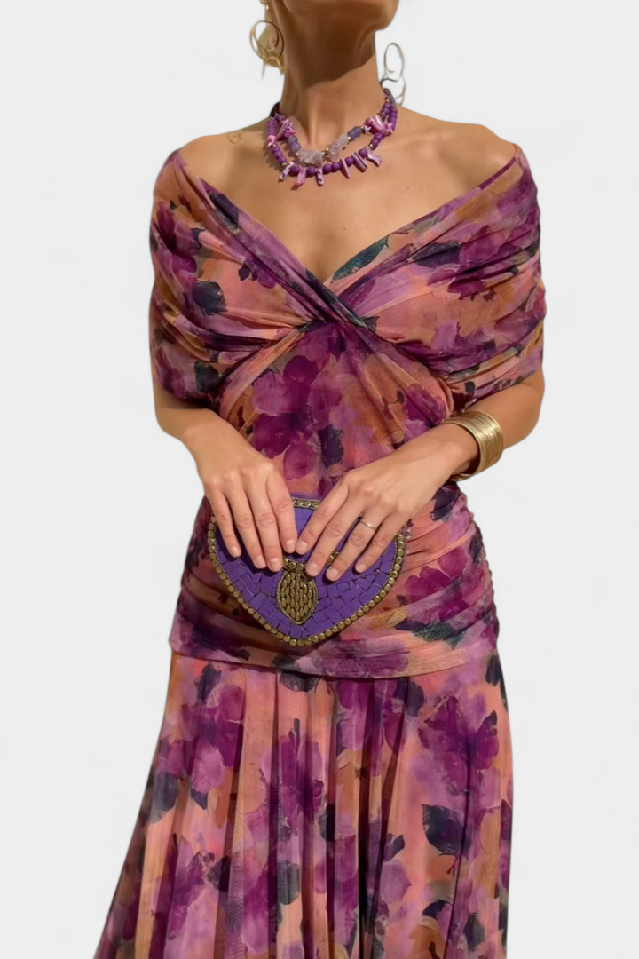 SYLTHERA – ELEGANT WOMEN’S ROMANTIC LONG FLORAL DRESS