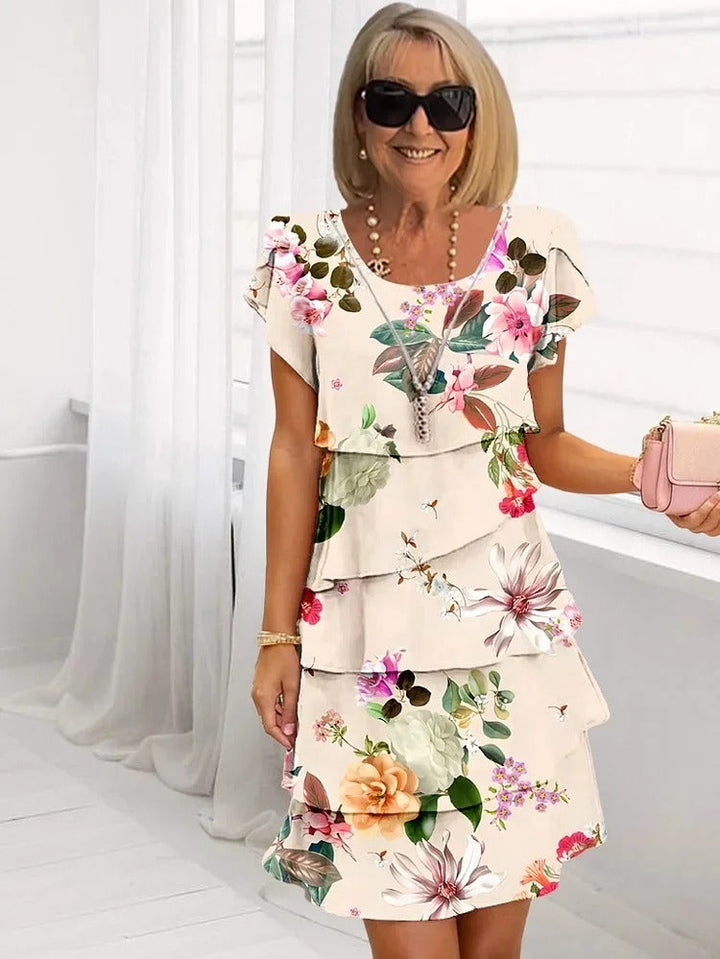 NOEMI – BOHO FLORAL CASCADE MAXI DRESS