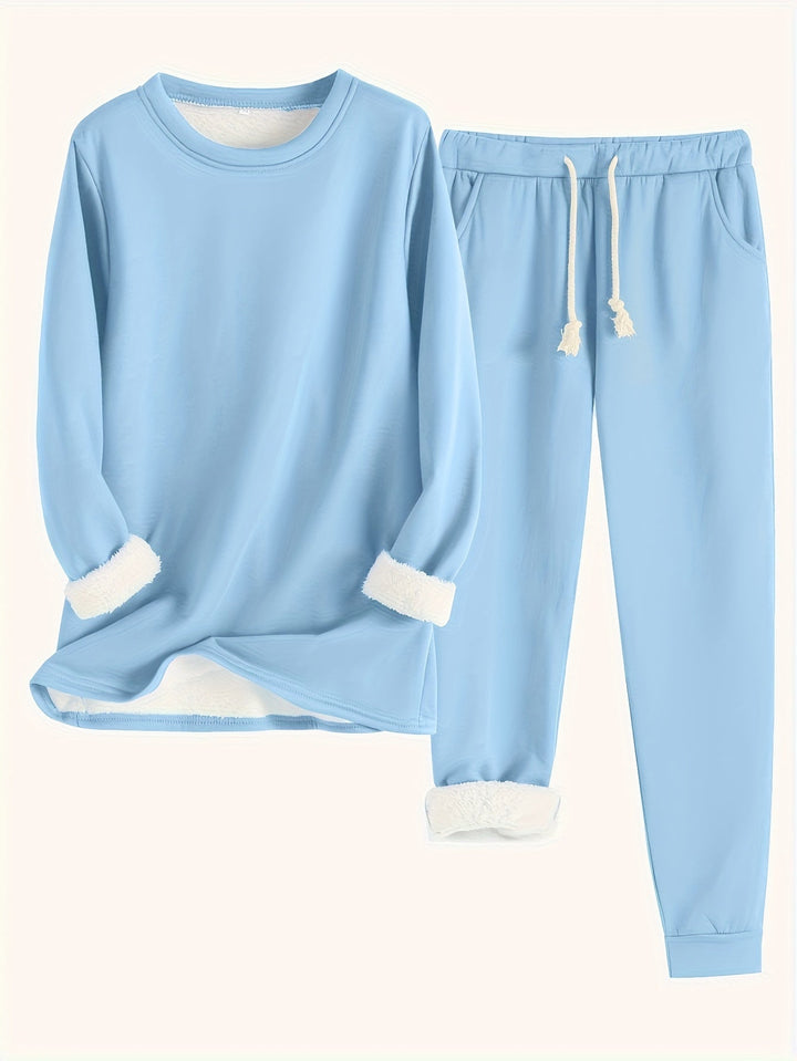 RILEY – COZY FLEECE-LINED LOUNGE SET