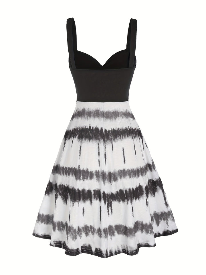 Gisele - Comfortable Tie-Dye Sleeveless Summer Dress