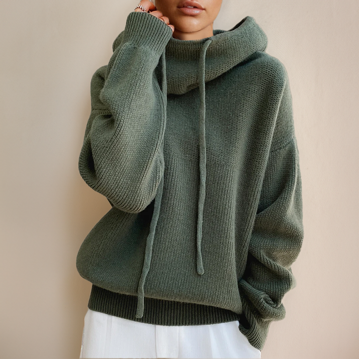 Eva – Cozy Drawstring Knit Sweater