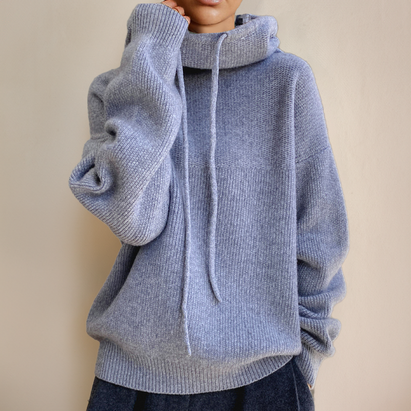 Eva – Cozy Drawstring Knit Sweater