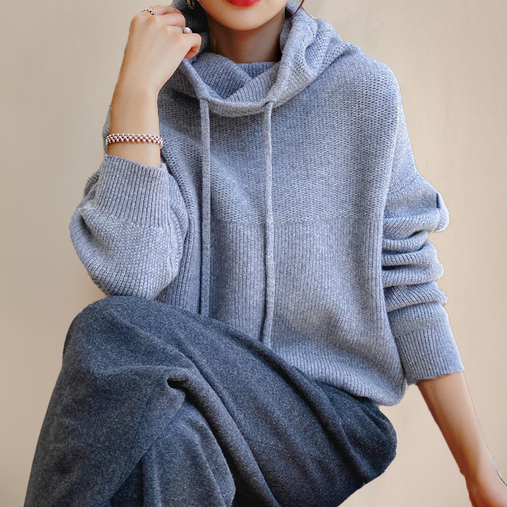 Eva – Cozy Drawstring Knit Sweater