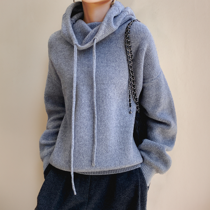 Eva – Cozy Drawstring Knit Sweater