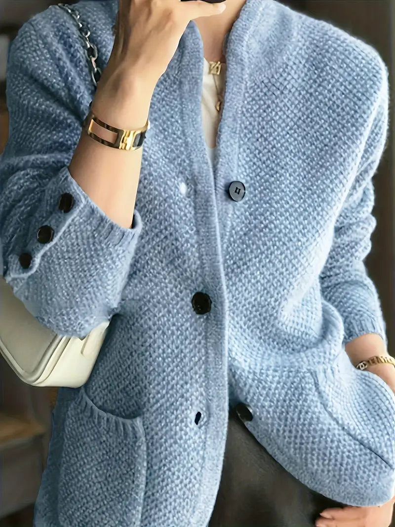 Cozy Comfort – Knitted Sweater Jacket