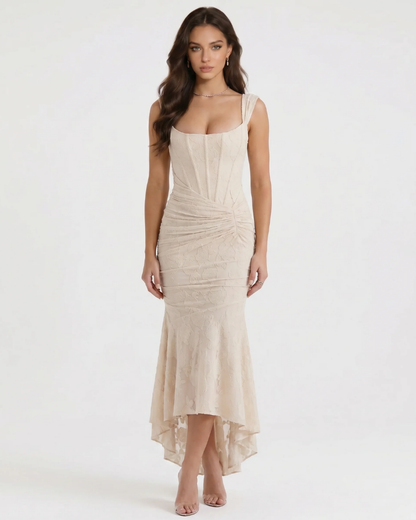 Charlotte Corset Midi Dress - White - view 1