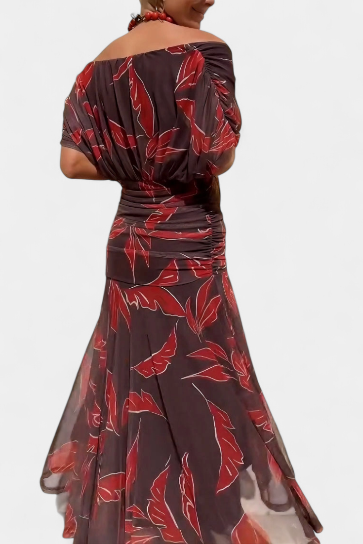 Isla™ – V-neck Floral Maxi Dress