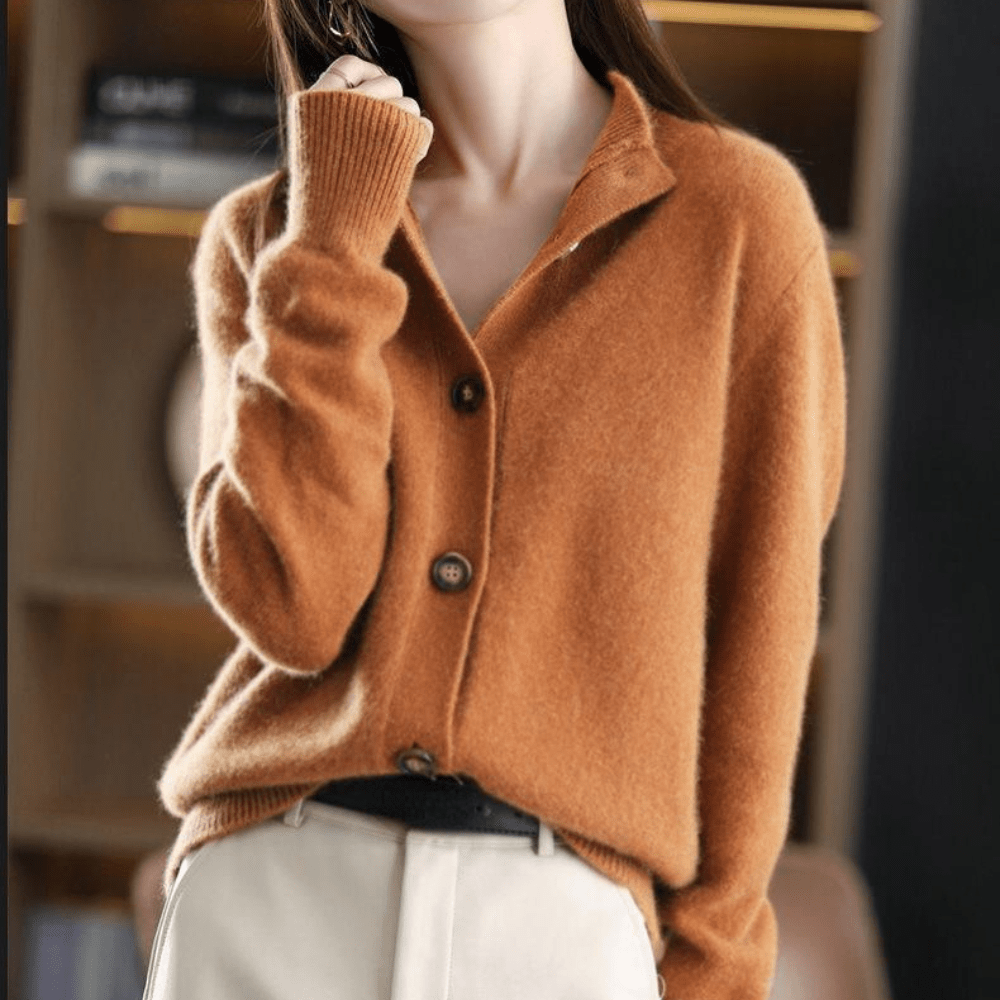 Elise™ – Luxe Cashmere Knit Cardigan