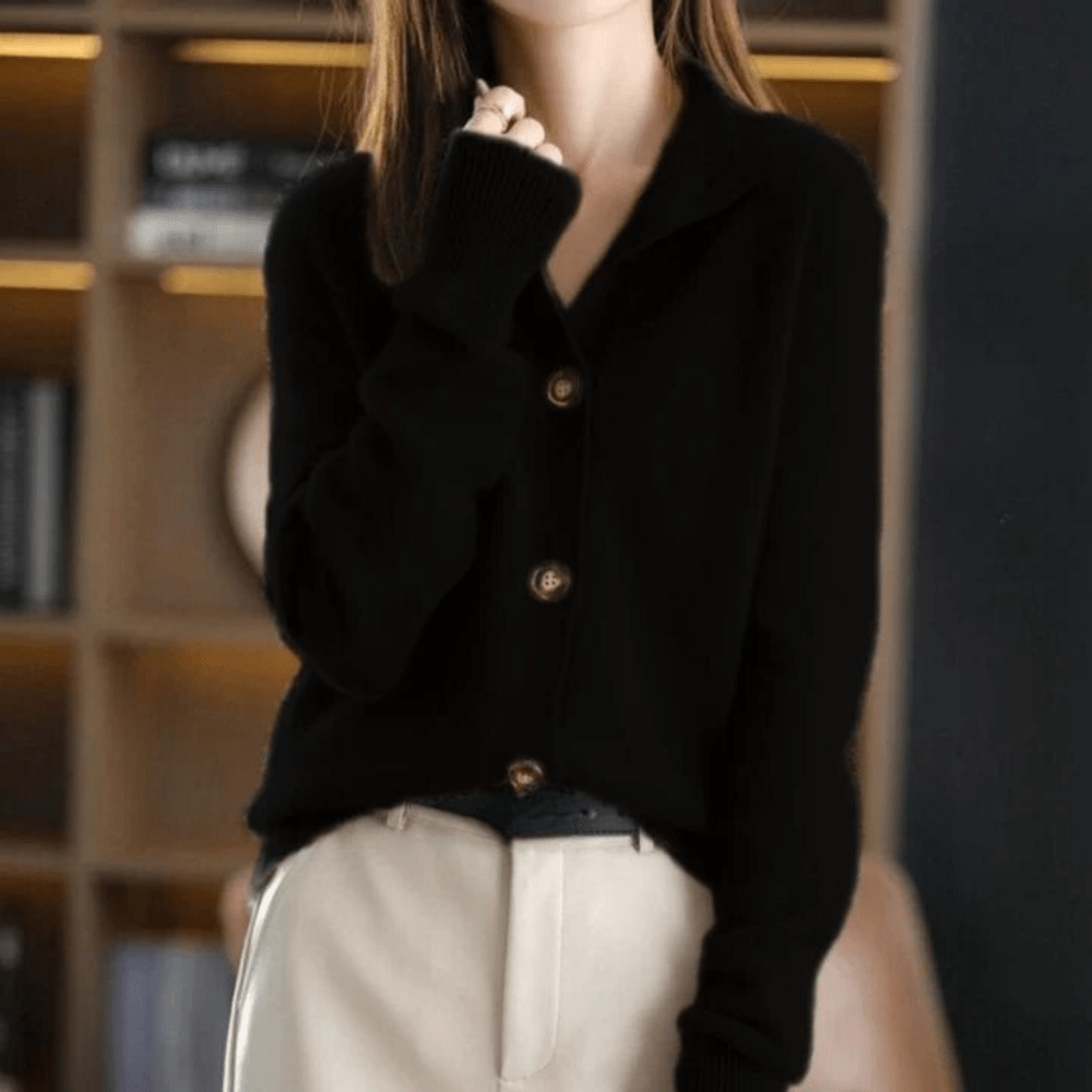 Elise™ – Luxe Cashmere Knit Cardigan