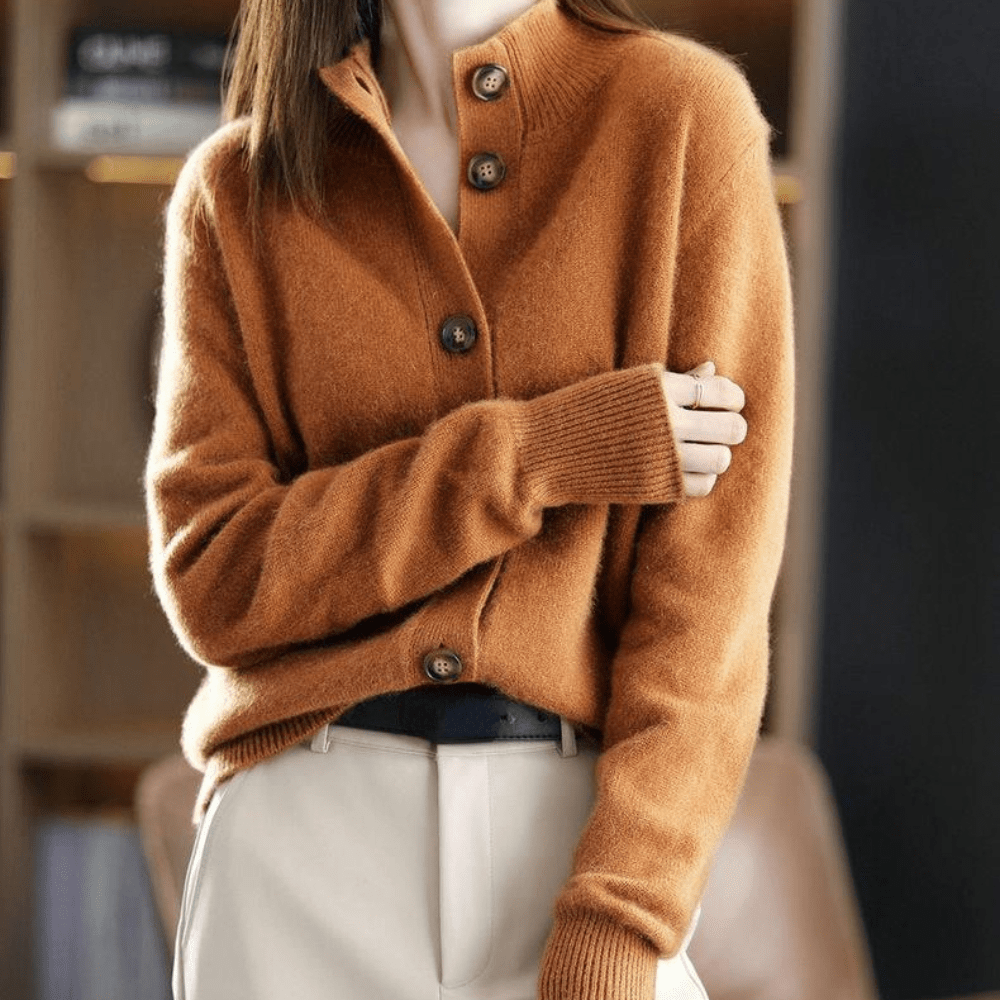Elise™ – Luxe Cashmere Knit Cardigan