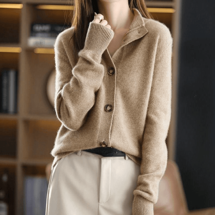 Elise™ – Luxe Cashmere Knit Cardigan