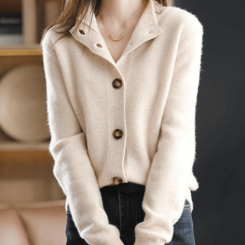 Elise™ – Luxe Cashmere Knit Cardigan