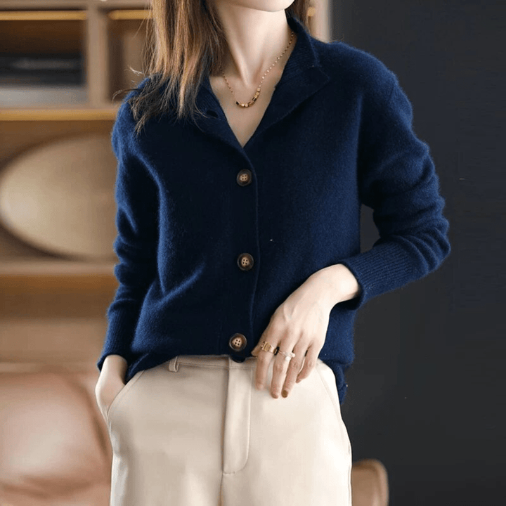 Elise™ – Luxe Cashmere Knit Cardigan