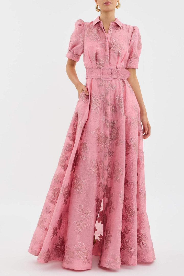 NAYELITH – BLOSSOM SHADE PUFF SLEEVE DRESS
