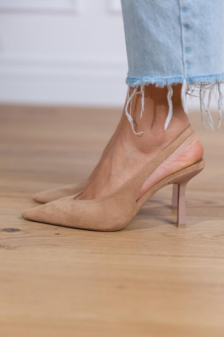 Giselle™ - Suede Slingback Heels