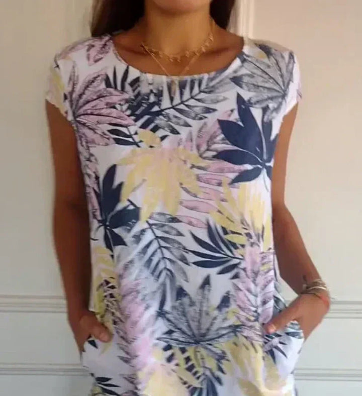 TINDRA – PRINTED SPRING MAXI DRESS