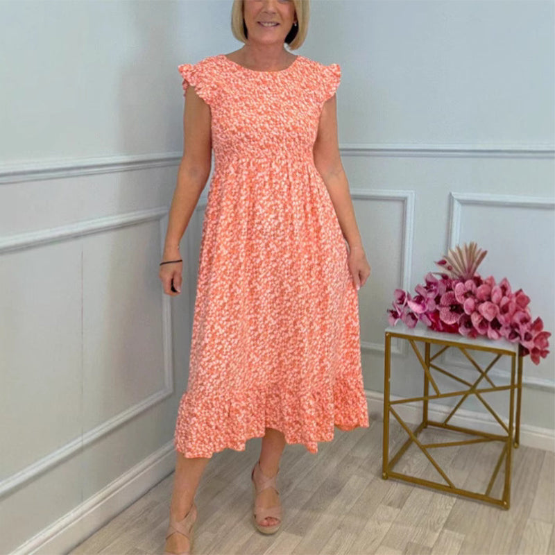 ODESSA – ROMANTIC RUFFLE SLEEVE CHIC DRESS